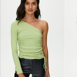 Aritzia Wilfred One Shoulder Top